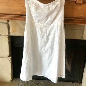 White eyelet sundress